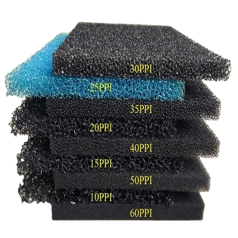 10-80PPI Polyurethane Foam Open Cell Reticulated Foam Filter Sponge dust filter sponge