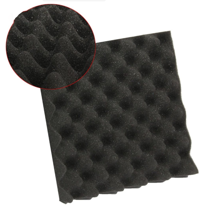 Custom fireproof polyurethane acoustic foam selfadhesive acoustic foam roll for Office Soundproof studio Foam Soundproof