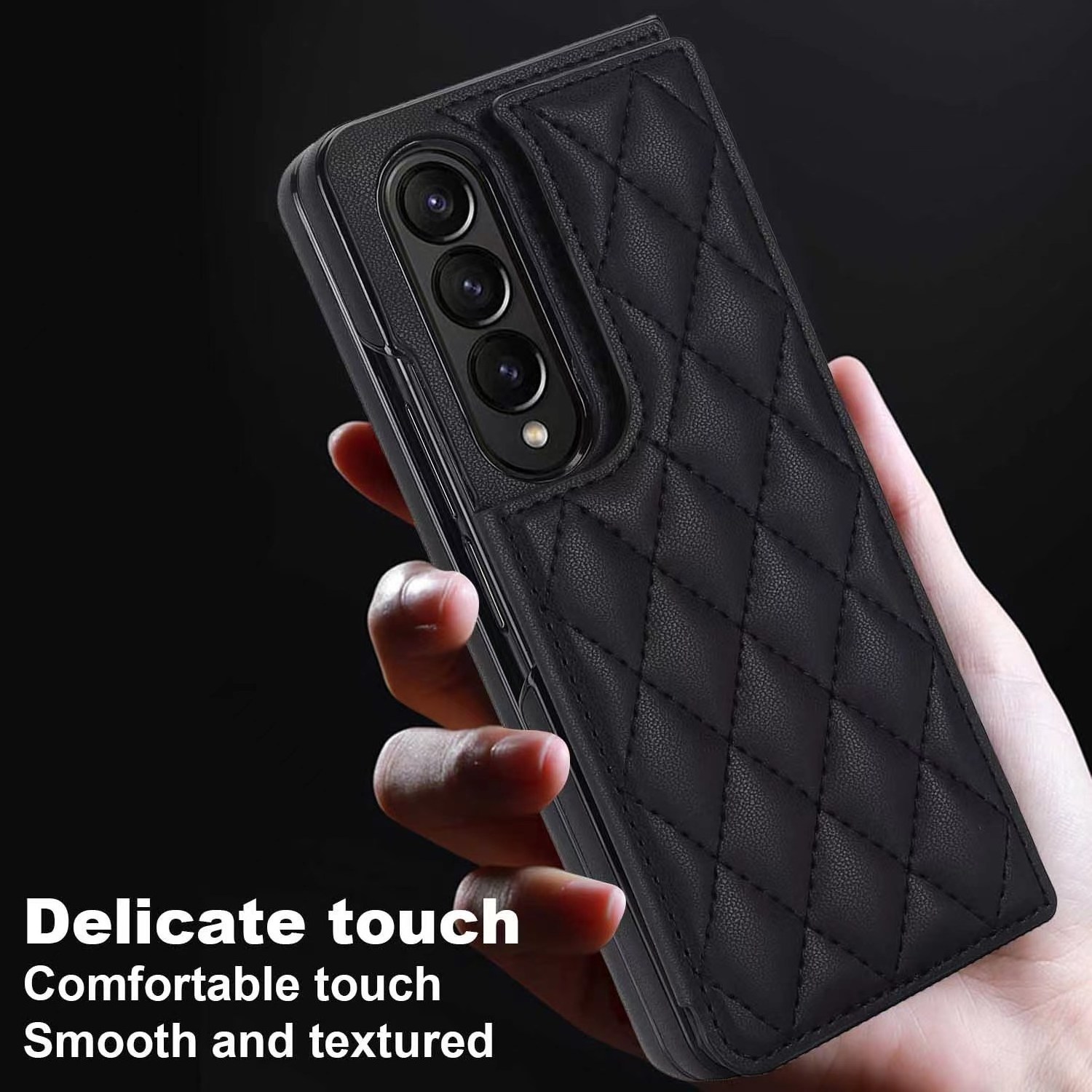 Shockproof Folding Wallet Leather For Samsung Z Fold 5  Plaid Phone Case Cover For Samsung Galaxy Z Fold 4 Folding Screen case