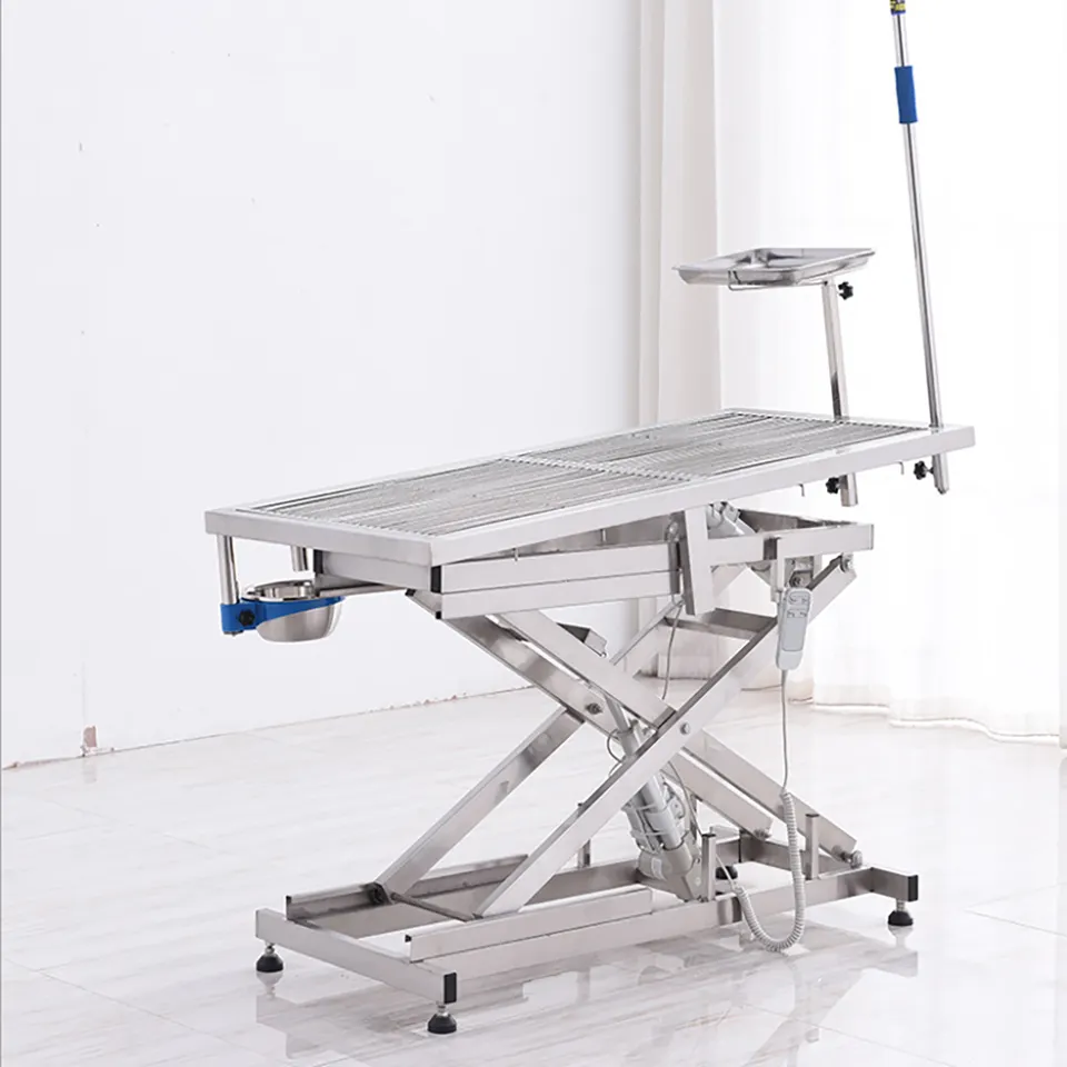 Veterinary Hospital Clinic Electric Lifting Pet Animal Operating Table Vet Medical Stainless Steel Surgical Operating Table