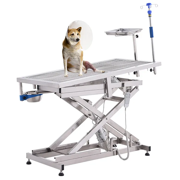 Veterinary Hospital Clinic Electric Lifting Pet Animal Operating Table Vet Medical Stainless Steel Surgical Operating Table