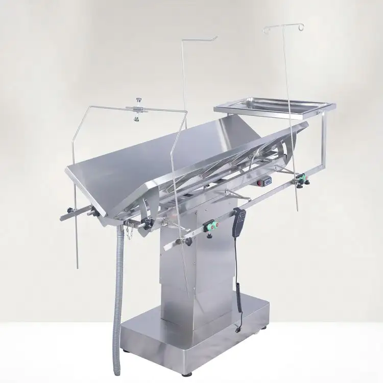 Veterinary clinic equipment stainless steel V-type surgical operation table veterinary exam table