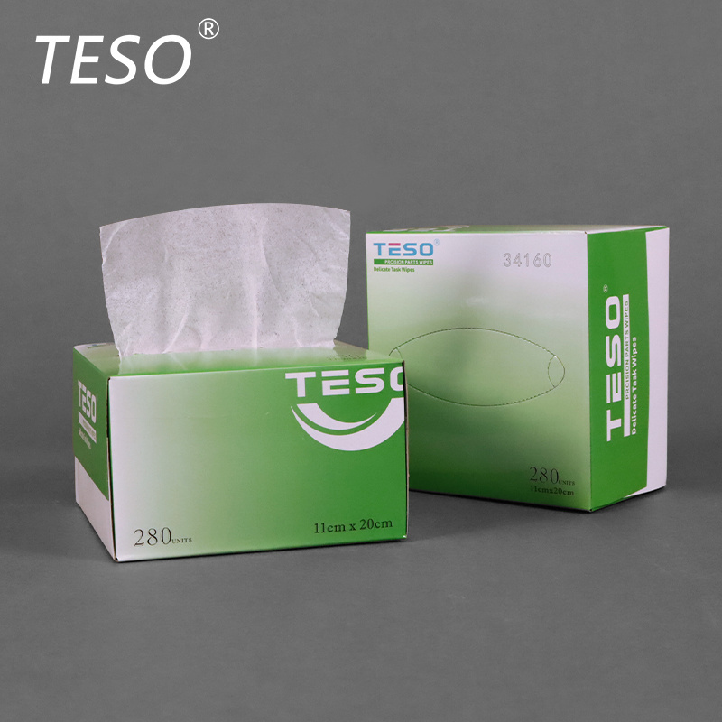 34160 Low dust wipes 100% Virgin Wood Pulp Tissue Lens Clean Wipes Precision Wipe Paper for Lab