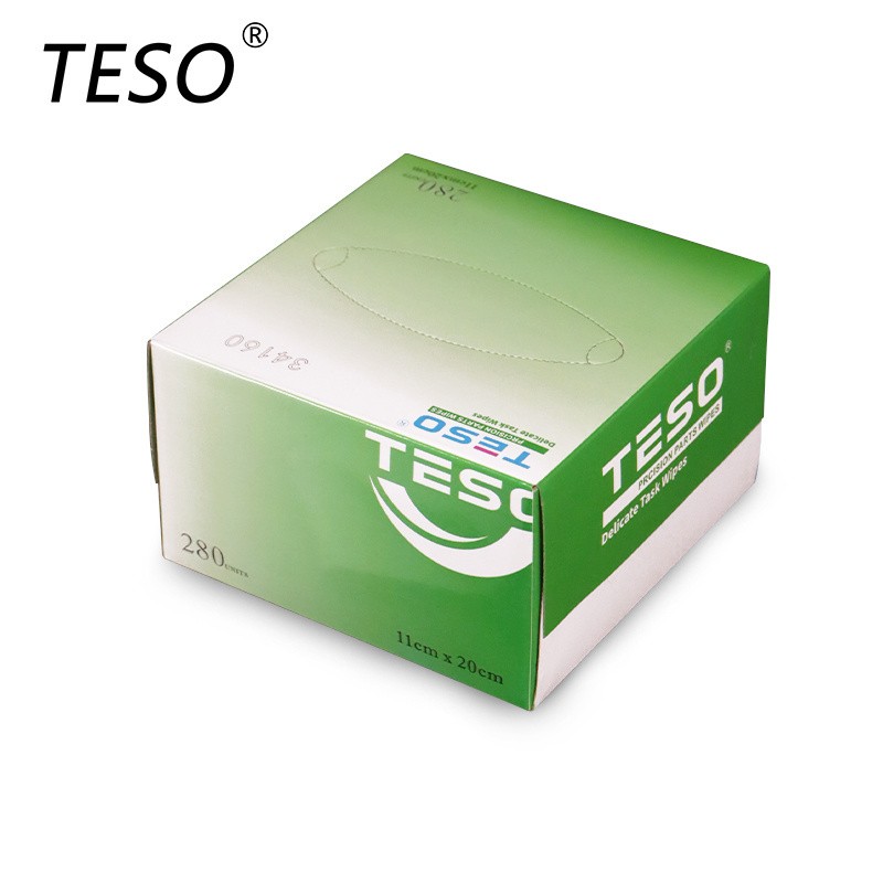 34160 Low dust wipes 100% Virgin Wood Pulp Tissue Lens Clean Wipes Precision Wipe Paper for Lab