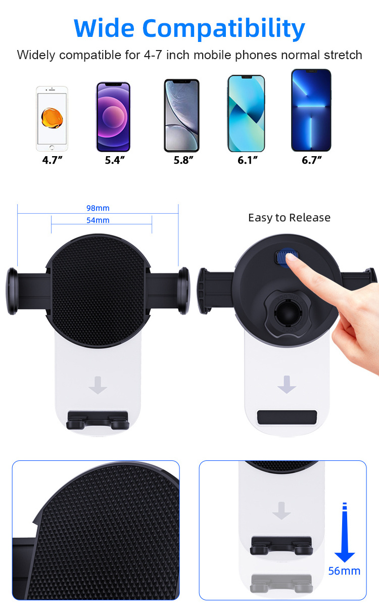 Car Mobile Phone Holders Phone Mount Cellphone Holder Smartphone Dashboard Mount Car Holder Suction Cup Stand 360 Phone Bracket