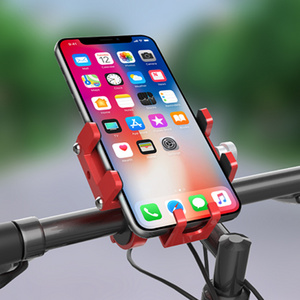 Bicycle & Motorcycle Phone Mount Aluminum Alloy Bike Phone Holder with 360 Degree  Rotation Fit Most Smartphones