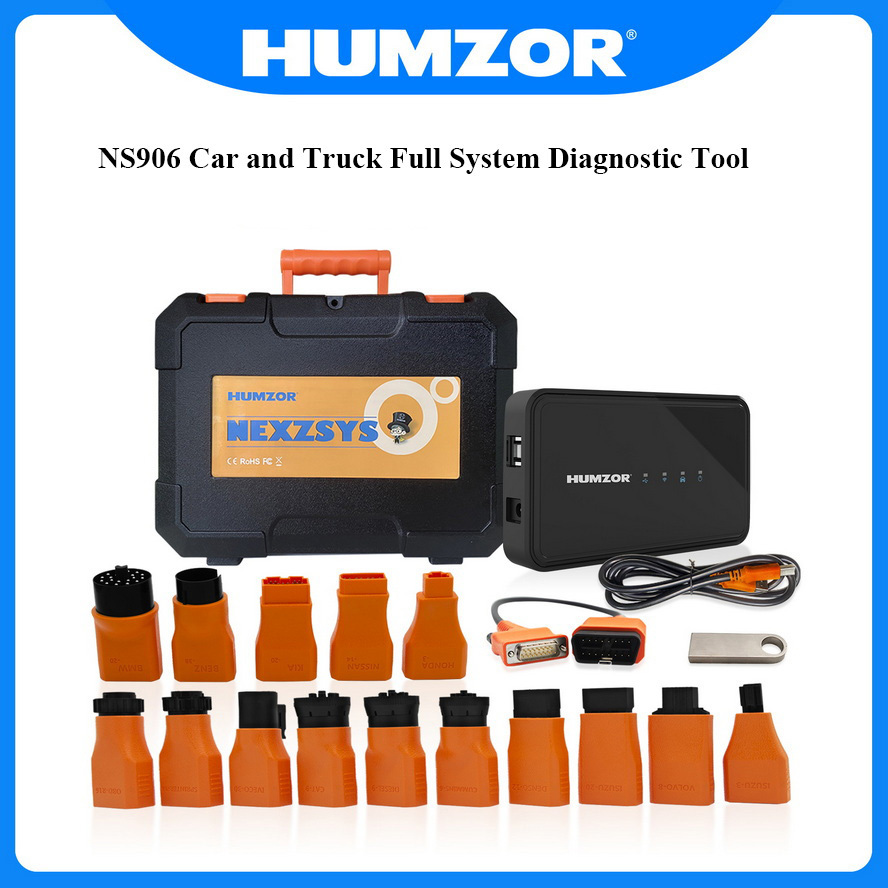 2024 Vehicle Diagnostic Tools Humzor NS906 Diagnostic Scanner for Car and Truck Connecting to Windows Computer