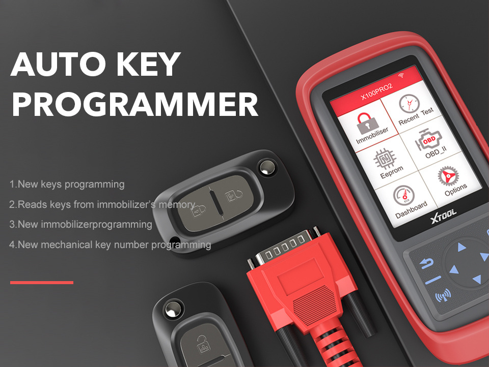 Xtool X100 PRO2 Auto Key Programmer diagnostic tool OBD2 with EEPROM Code Reader Adapter