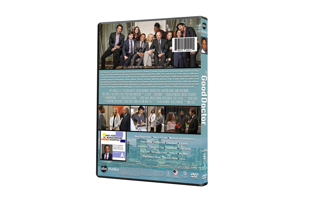 The Good Doctor Season 5 Latest DVD Movies 5 Discs Factory Wholesale DVD Movies TV Series Cartoon CD Blue ray Free Shipping