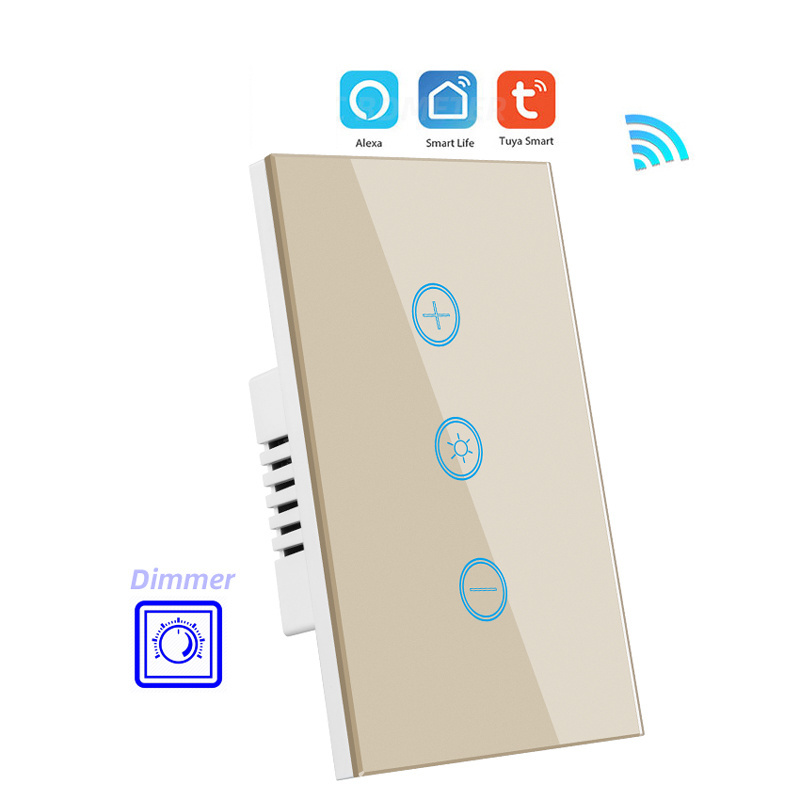 New Arrival Alexa Smart Wifi Dimmer Wall Socket Electric Motion Sensor Light Switch for North American Market