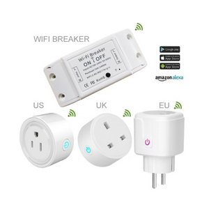 Wireless Remote Control Alexa Google Home Enchufe Inteligente Power Smart Life Tuya Mini US UK EU WiFi Smart Plug Socket