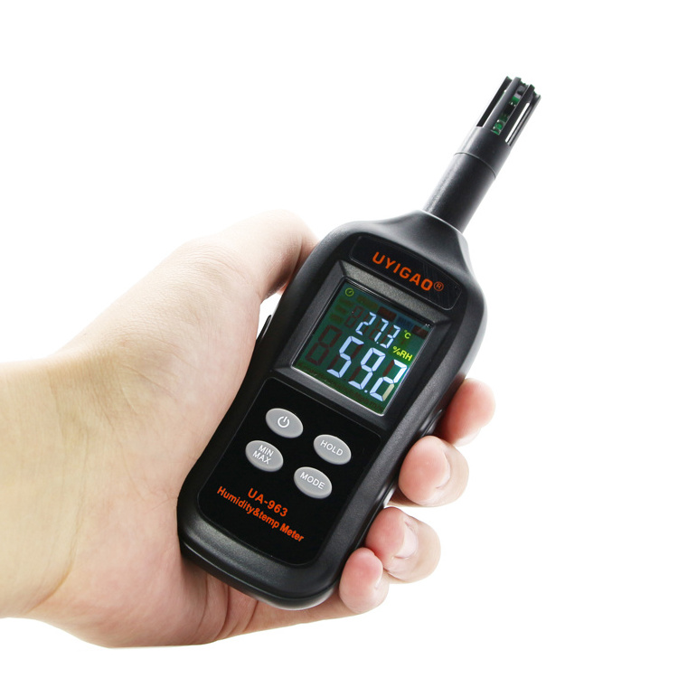 Psychrometer Thermo Hygrometer Moisture Meter Digital Temperature and Humidity Meter with Dew Point Wet Bulb Temperature tester