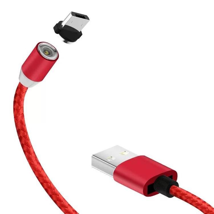 High Speed LED Light Data Sync Mobile Phone Charger 3 In 1 Usb Magnetic Android Charging Cable