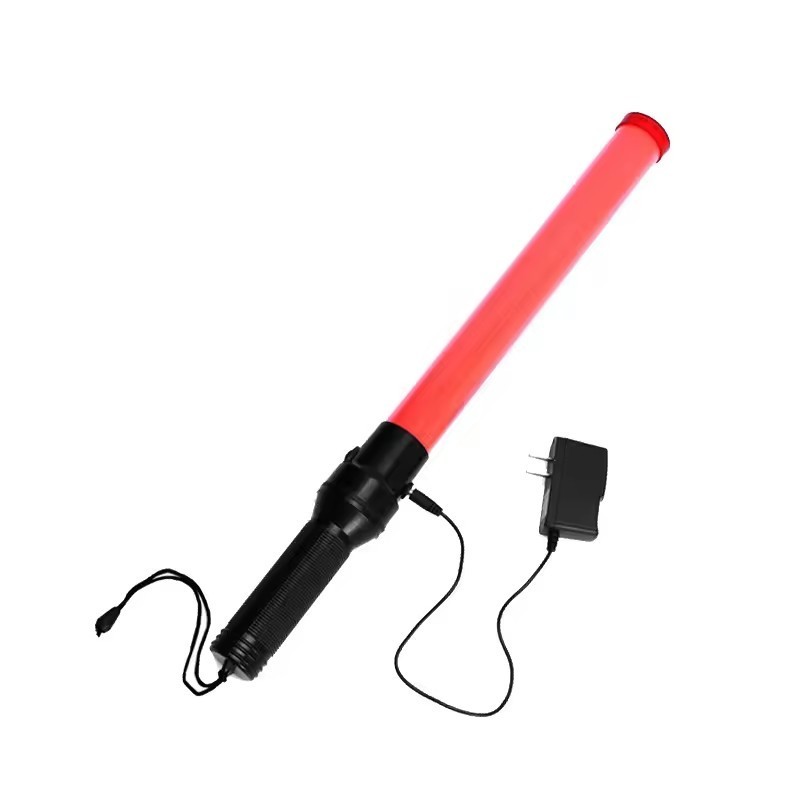 Safety Control Traffic Wand Flashing Lighted Stick Traffic control 54cm Rechargeable Aircraft Marshalling Led baton