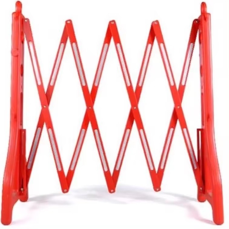 Traffic Safety Plastic Expanding Fence Retractable Telescopic Barrier Crowd Control Folding Fiberglass Insulated Road Barricades