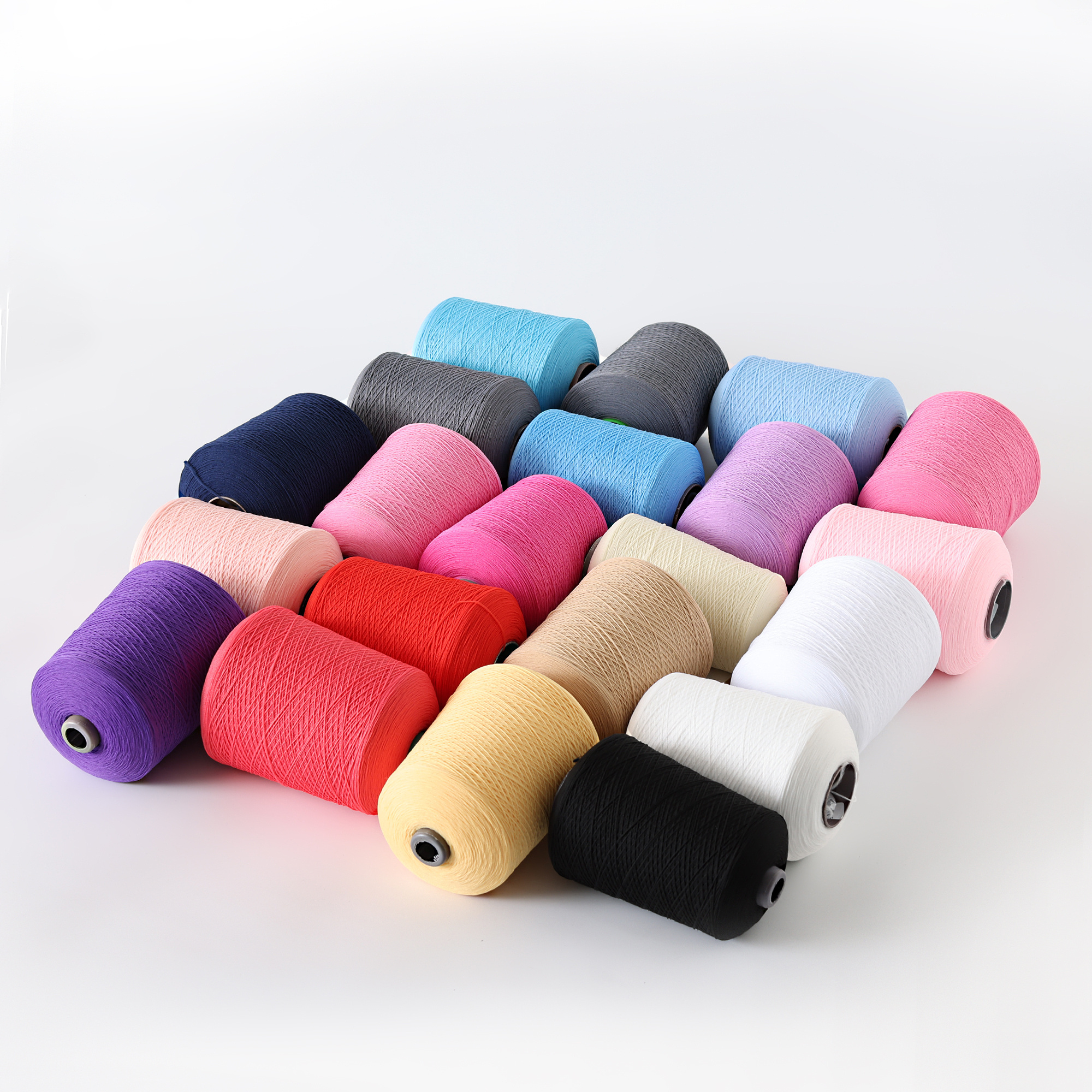 Environmentally Friendly Colorful Polyester Yarn Soft for Sewing Machine Knitting Crochet