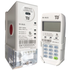 Split CIU/UIU 100A kWh Meter Prepayment Postpayment Single Phase  Din Rail Power Meter Mobus/Two Wires STS Prepaid Energy Meter