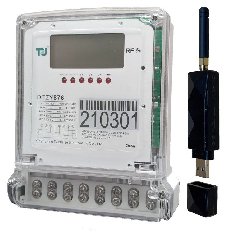 Factory Wholesale Hot Sale Lora Dual Phase Prepaid Electric Energy Meter Affordable Price