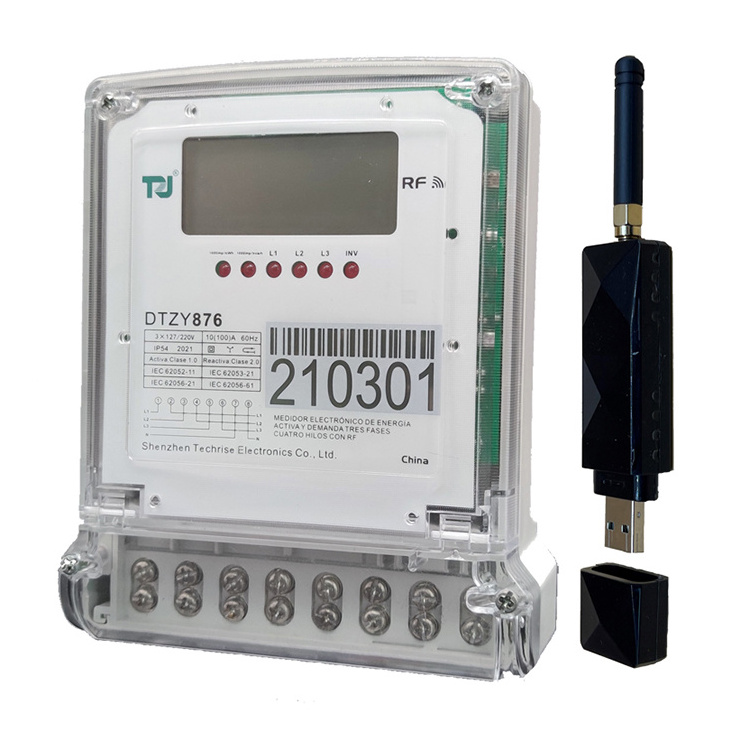 Factory Wholesale Hot Sale Lora Dual Phase Prepaid Electric Energy Meter Affordable Price