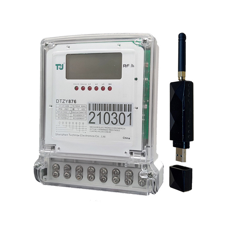 Factory Wholesale Hot Sale Lora Dual Phase Prepaid Electric Energy Meter Affordable Price