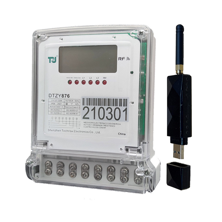 Factory Wholesale Hot Sale Lora Dual Phase Prepaid Electric Energy Meter Affordable Price