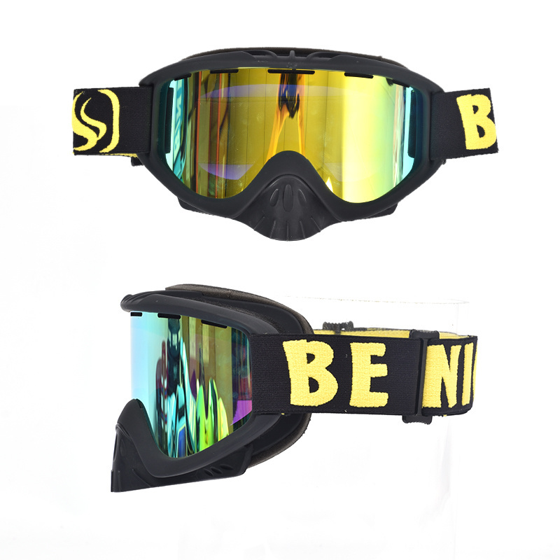 In stock Professional snow eyewear manufacturers fashion high impact PC lens ski Goggles And Strap