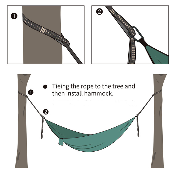 Heavy Duty Strength Hammock Tree Straps hammock straps with Adjustable Loops