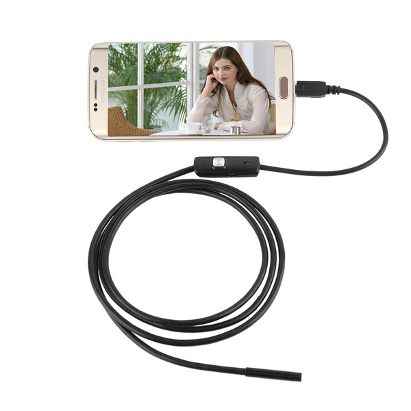 AN97 5.5mm Android and PC 6 LED Waterproof USB Borescope Snake Tube Camera Mirror Inspection driver usb Endoscope Camera