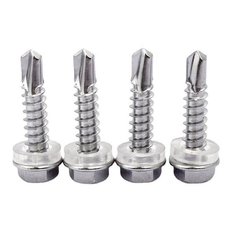 Custom 410 Stainless Steel Hex Washer Head Self Drilling Chipboard Screw Self Tapping Roofing Drywall Metal Screws