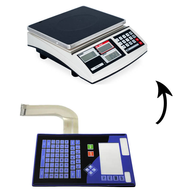 New Style OEM Competitive Price Membrane Switch Keyboard Good Price Membrane Switch For Weight Scale