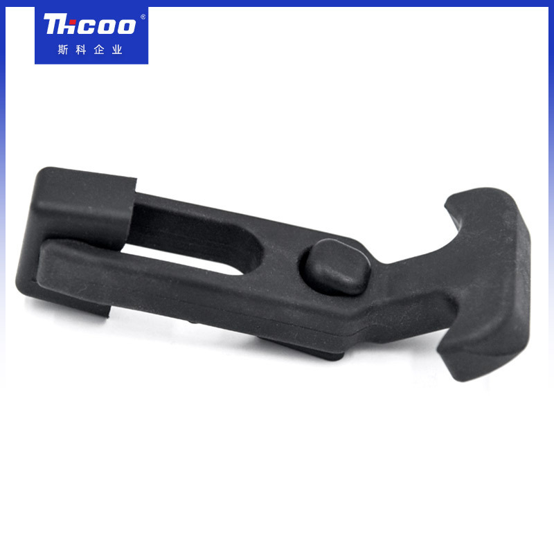 Rubber Buckle Toggle Latch T-Handle Flexible Hasp Black Draw Latch Rubber T Latches