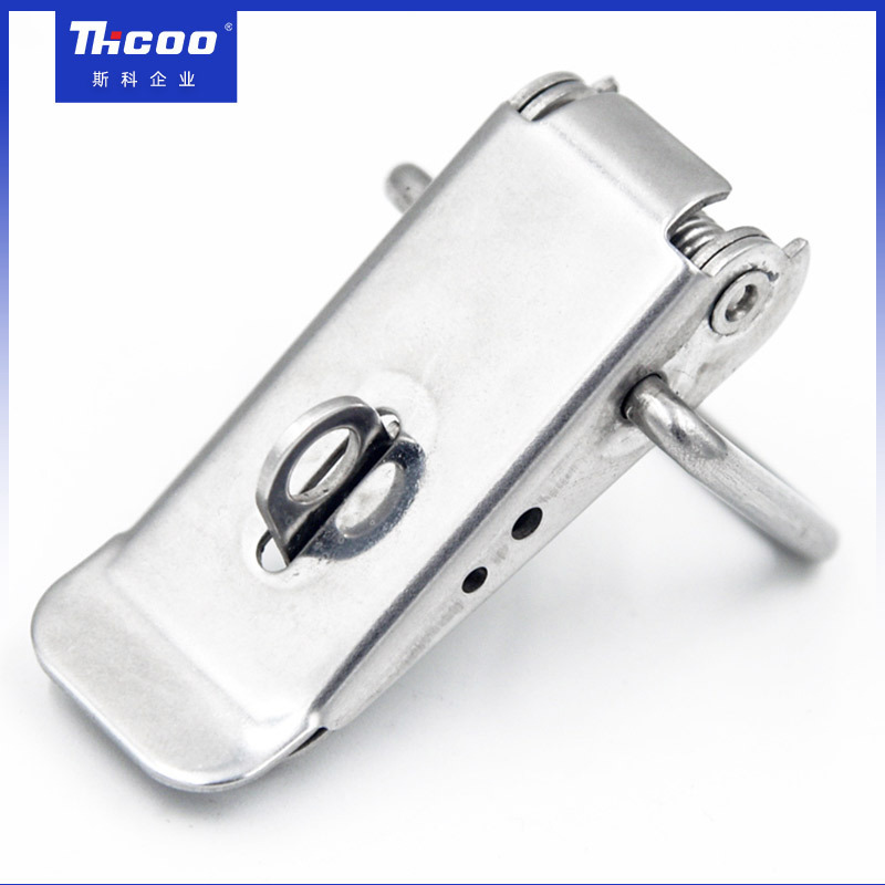 76mm Spring Loaded Latch Catch Toggle Clamp Stainless Steel Tensionlock Hasp for Cabinet Boxes Suitcase Safety