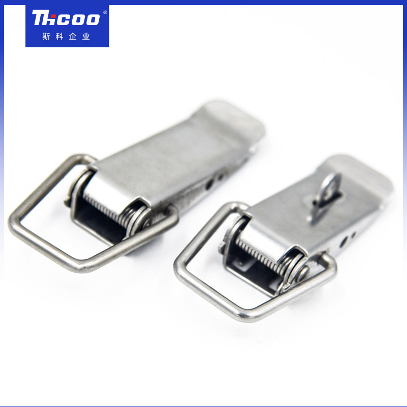 76mm Spring Loaded Latch Catch Toggle Clamp Stainless Steel Tensionlock Hasp for Cabinet Boxes Suitcase Safety