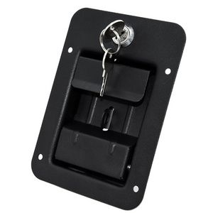 Carbon steel panel lock Carriage Lock Toolbox Trailer Locking Paddle Latch For Truck Trailer Tool Box