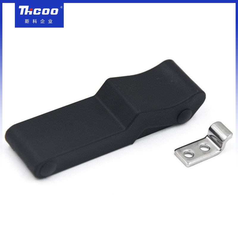 Marine Rubber Buckle Pull-type Door Buckle Toggle Latch Padlock Hasp Flexible Hidden Draw Latch Lock C9104