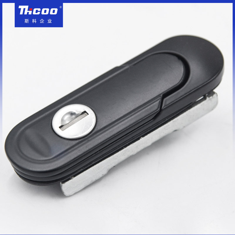 Zinc Alloy Electrical Cabinet Door Panel Small Swing Flush Handle Lock for Electronic Control Box Metro Gate Machine