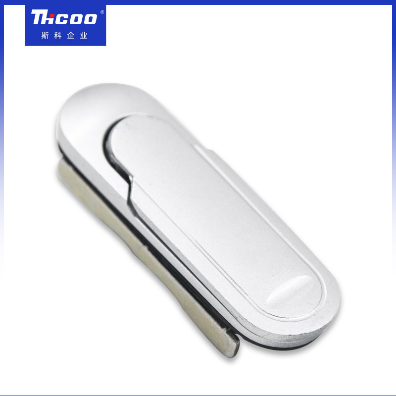 Zinc Alloy Electrical Cabinet Door Panel Small Swing Flush Handle Lock for Electronic Control Box Metro Gate Machine