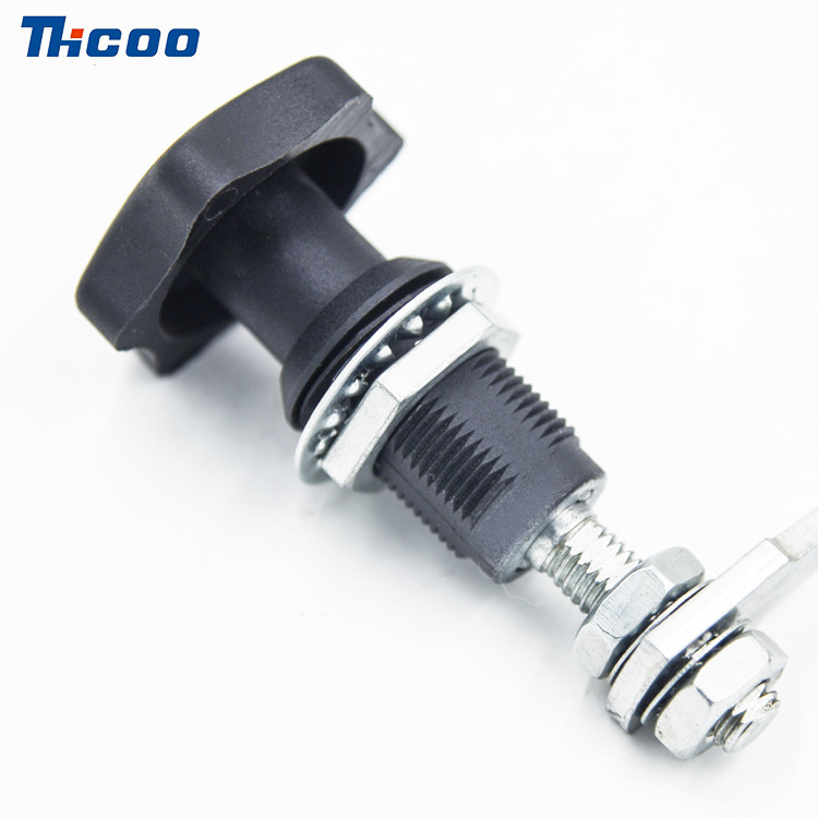 Thcoo Embedded Low Flat Lock Press Door Mini Revertive Automatic Impact Round Cam Lock For Letter Box Door A6308