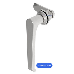 Stainless Steel L Handle Quarter Turn Cam Latch Handle Lock Without Lock Core Electric Cabinet Door Lock Hardware