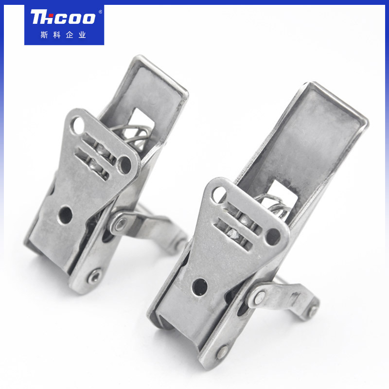 Stainless Steel Adjustable Toggle Clamp Flush Pull Latches Lock Toggle Cooler Draw Spring Loaded Latch