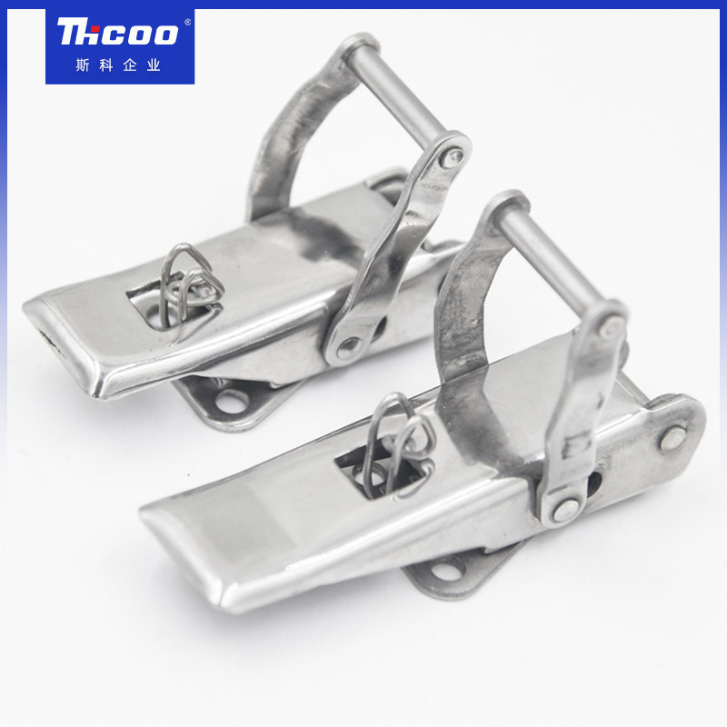 Stainless Steel Adjustable Toggle Clamp Flush Pull Latches Lock Toggle Cooler Draw Spring Loaded Latch