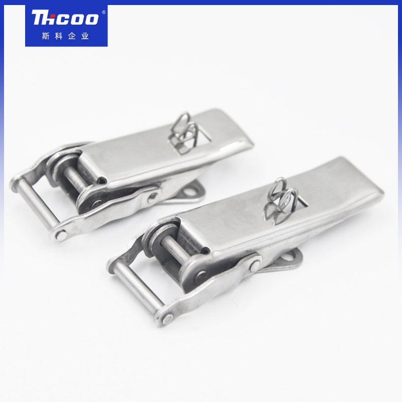 Stainless Steel Adjustable Toggle Clamp Flush Pull Latches Lock Toggle Cooler Draw Spring Loaded Latch