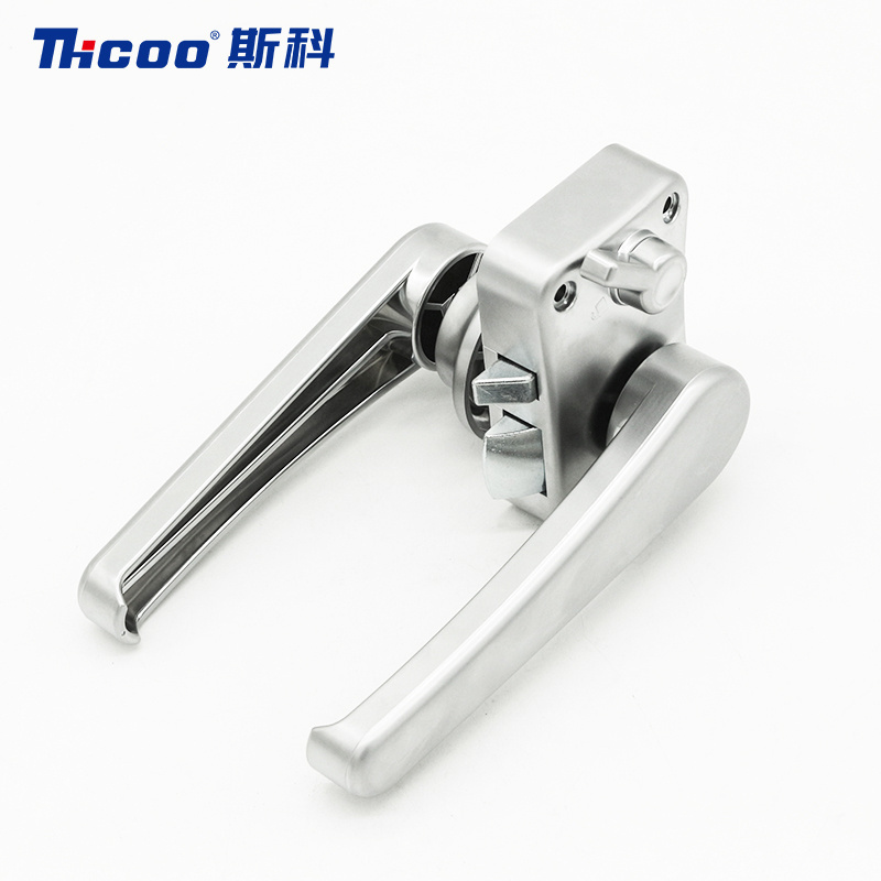 Handle Bathroom Twist Turn Lock Polished Chrome Privacy Knob Boat Latch RV Toilet RV Washroom Door Lock for Camper Accessories