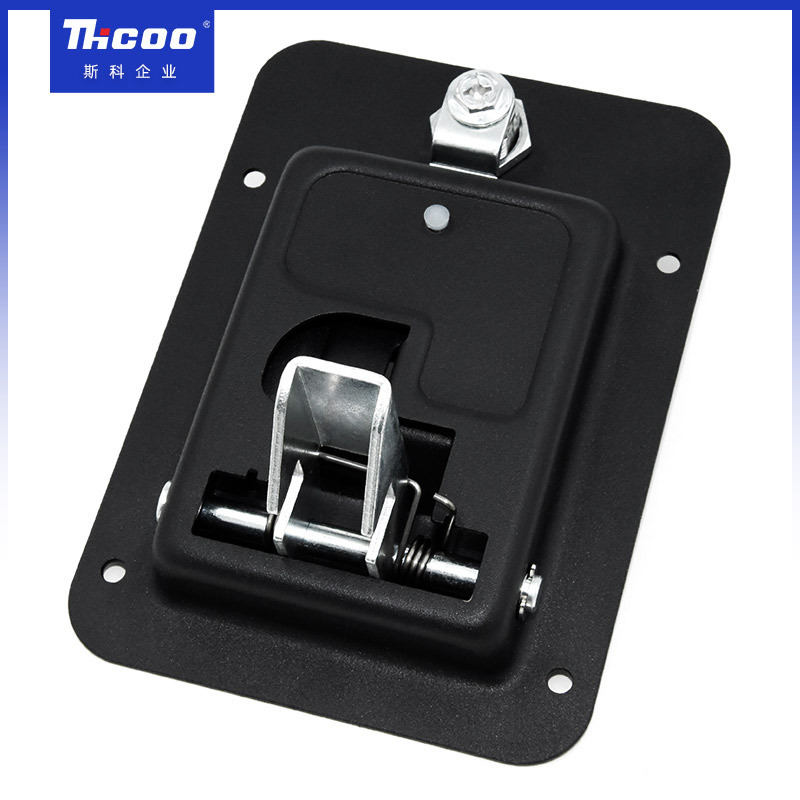 Hot Sale Boat Carbon Steel Door Lock Trailer Camper Paddle Handle Latch Motorhomes Accessories Recessed Plane Lock