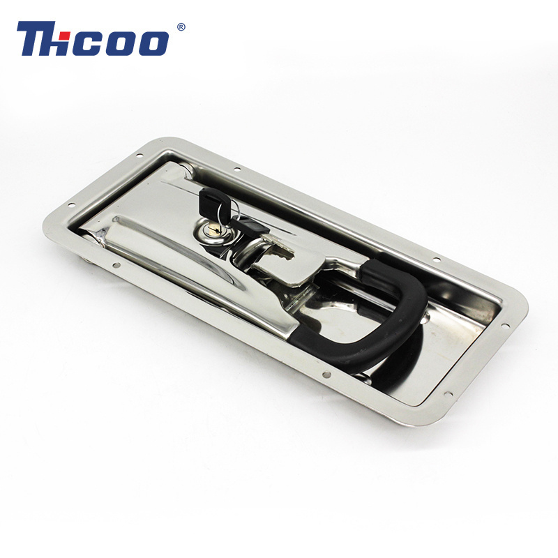 Heavy Duty Recessed Door Lock Cargo Trailer Door Handle Latch Locks Mechanism Lock for Trailer Doors