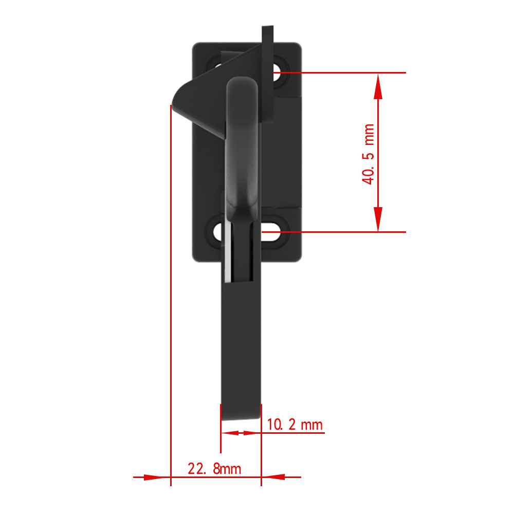 RV Caravan Motorhome Screen Door Latch For RV/Camper/Trailer Black Right Hand Screen Door Latches