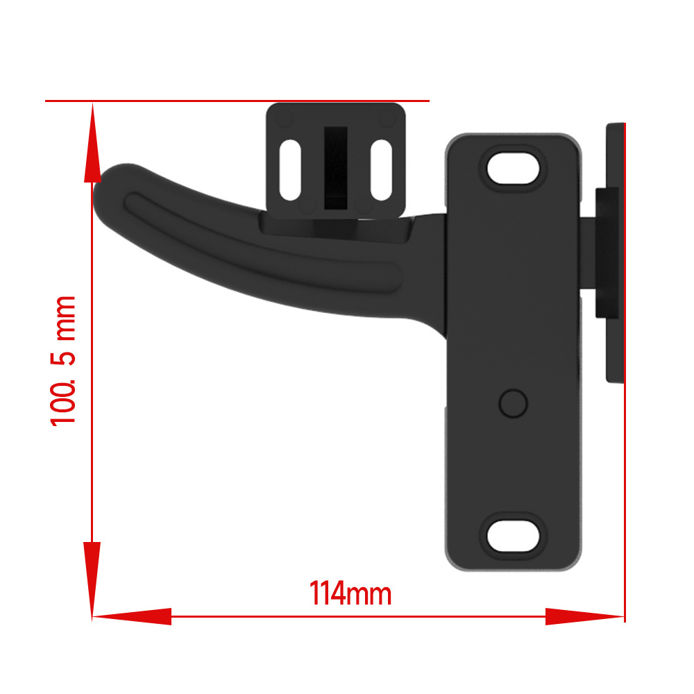 RV Caravan Motorhome Screen Door Latch For RV/Camper/Trailer Black Right Hand Screen Door Latches