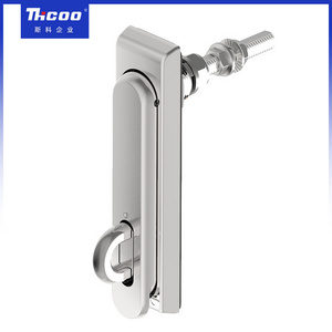 Zinc Alloy Swing Handle Door Lock 3 Point Box Padlockable Panel Latch Lock Electric Box Locker Key Door Cabinet Plane Lock