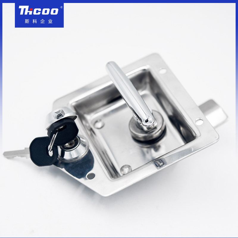 Heavy Duty Vehicle Folding T handle Canopy Door Paddle Latch Trailer Car T Bar Handle Toolbox Lock A7821