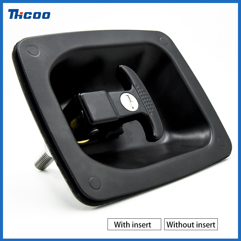 Heavy Spring Truck Door Looks Steel Canopy T Handle Tool Box Paddle Latch Lock Folding Compression Truck Recessed Handle Lock